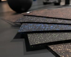 A-selection-of-colorful-speckled-rubber-flooring-samples